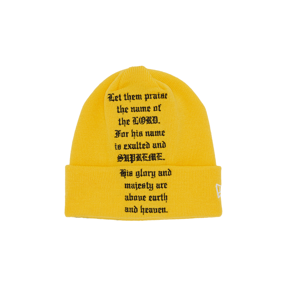 Supreme New Era Psalm Beanie Light Slate - FW23 - US