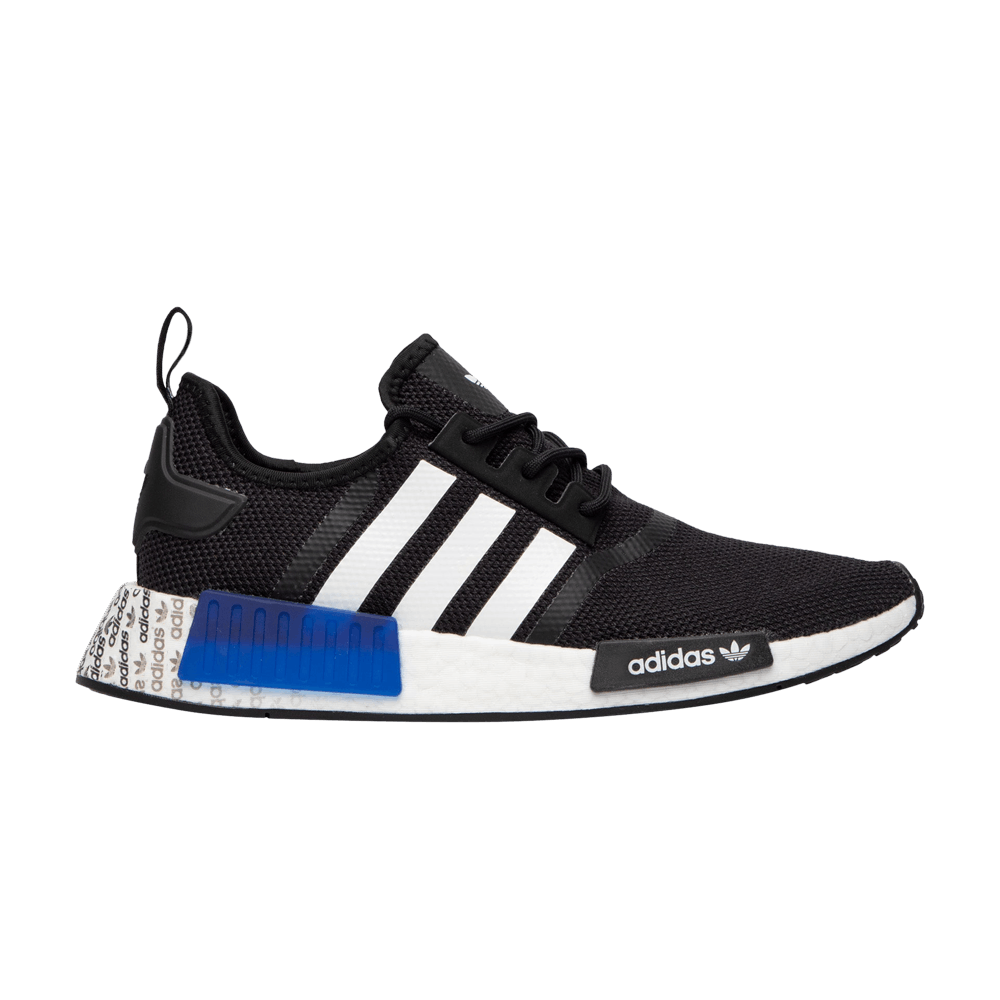 Buy NMD R1 Logo Print Black Royal Blue HP8977 GOAT UK