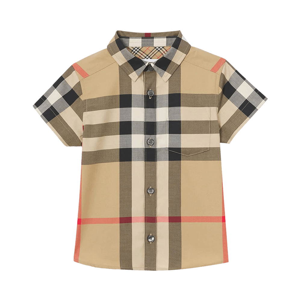 Buy Burberry Kids Check Shirt 'Archive Beige' - 8040987 | GOAT