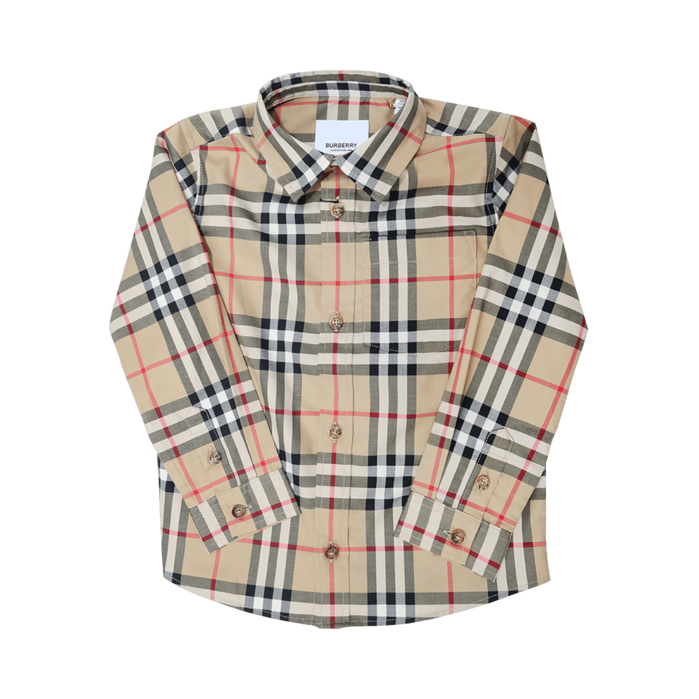 BURBERRY CHILDREN 長袖ブラウス　100cm3Y Buy Burberry Kids Check Long-Sleeve Shirt 'Archive Beige