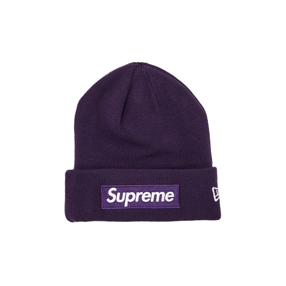 Supreme x New Era Box Logo Beanie 'Dark Purple'
