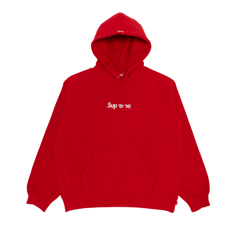 Buy Supreme Box Logo Hooded Sweatshirt Red FW23SW56 RED GOAT