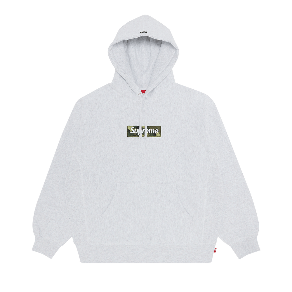 Buy Supreme Box Logo Hooded Sweatshirt 'Ash Grey' - FW23SW56 