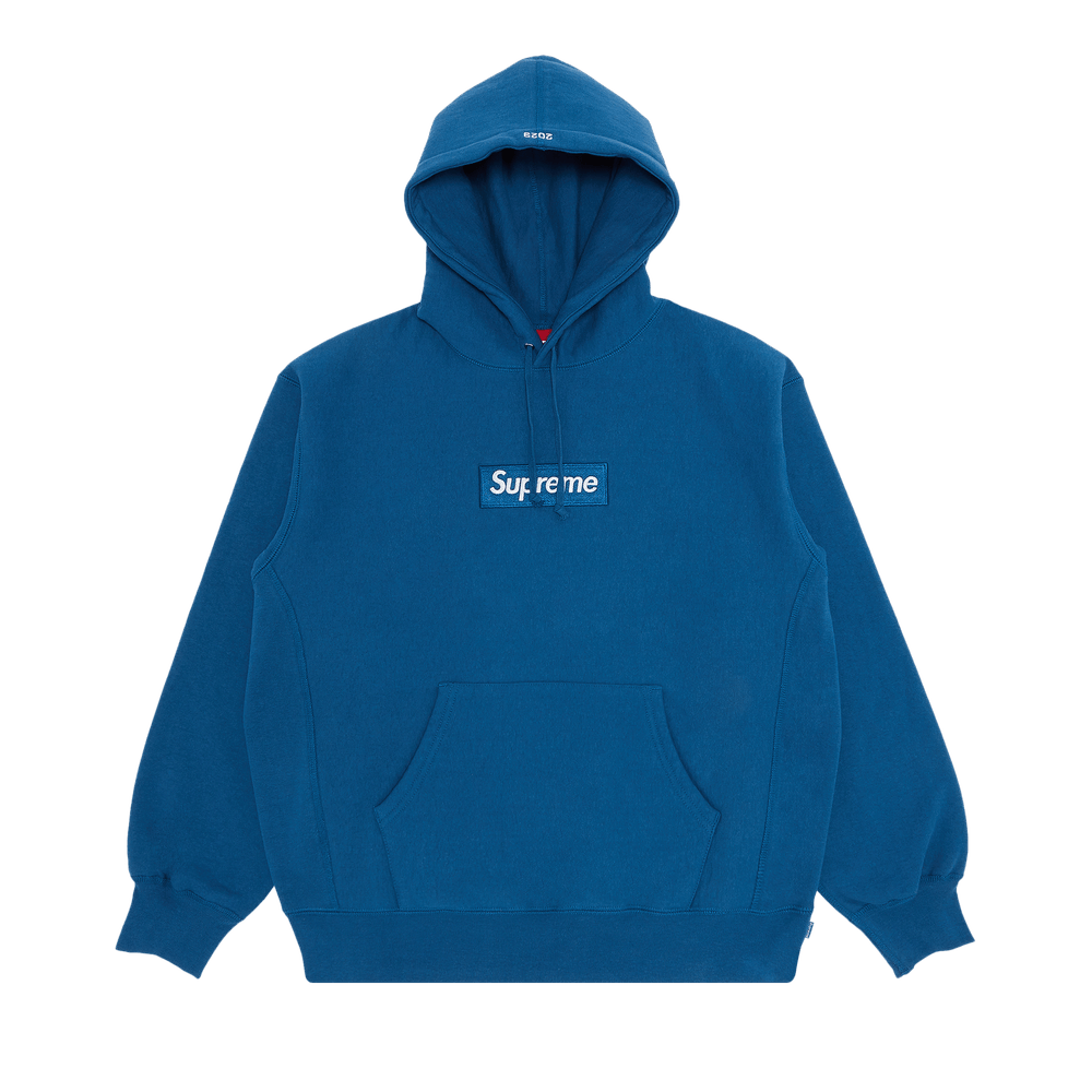 Buy Supreme Box Logo Hooded Sweatshirt 'Blue' - FW23SW56 