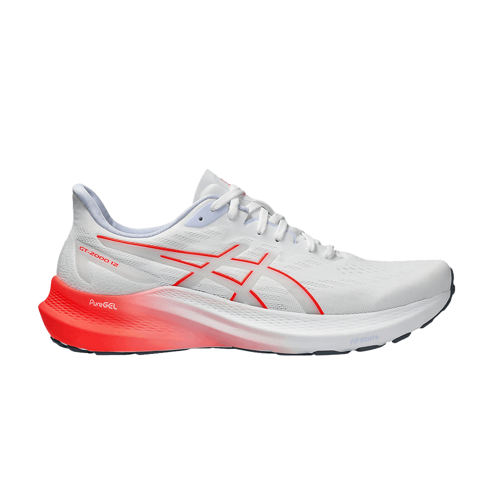 Asics GT 2000 12 White Sunrise Red