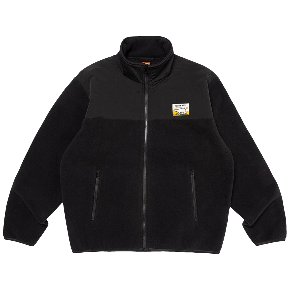 Buy Human Made Fleece Jacket 'Black' - HM26JK039 BLAC | GOAT