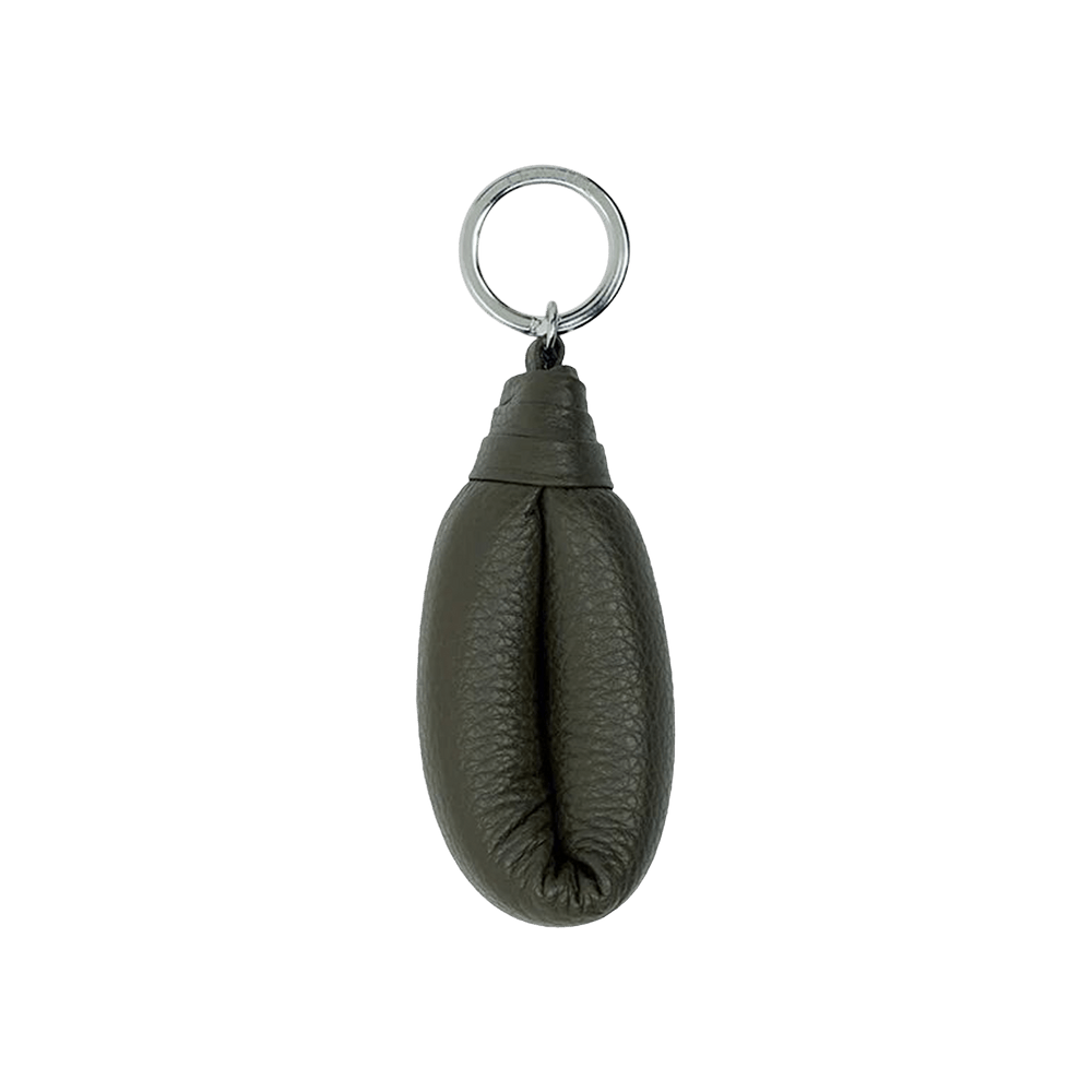 Buy Lemaire Wadded Key Holder 'Dark Moss' - AC304 LL0018