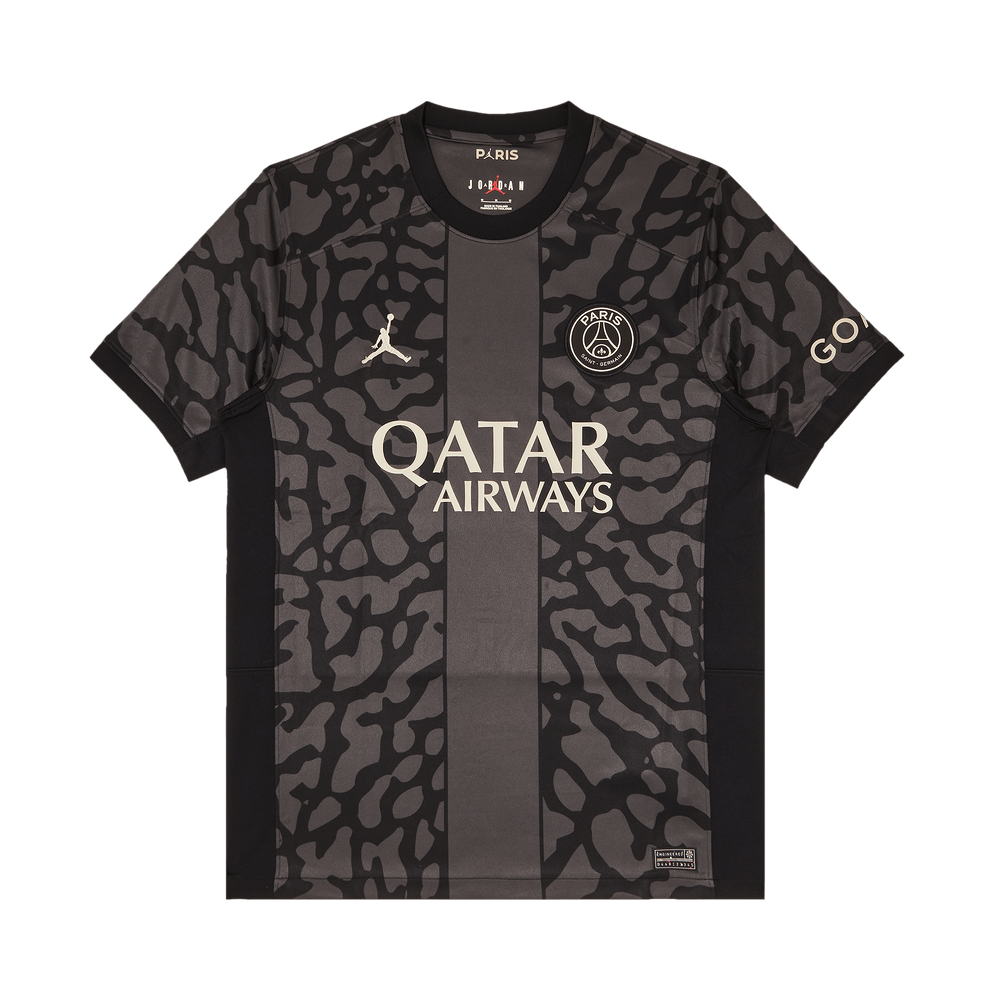 Psg black jordan jersey discount