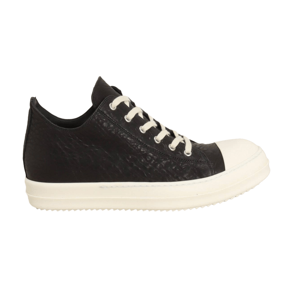 Buy Rick Owens Strobe Leather Low Black Milk RU02B2891 LBB 911