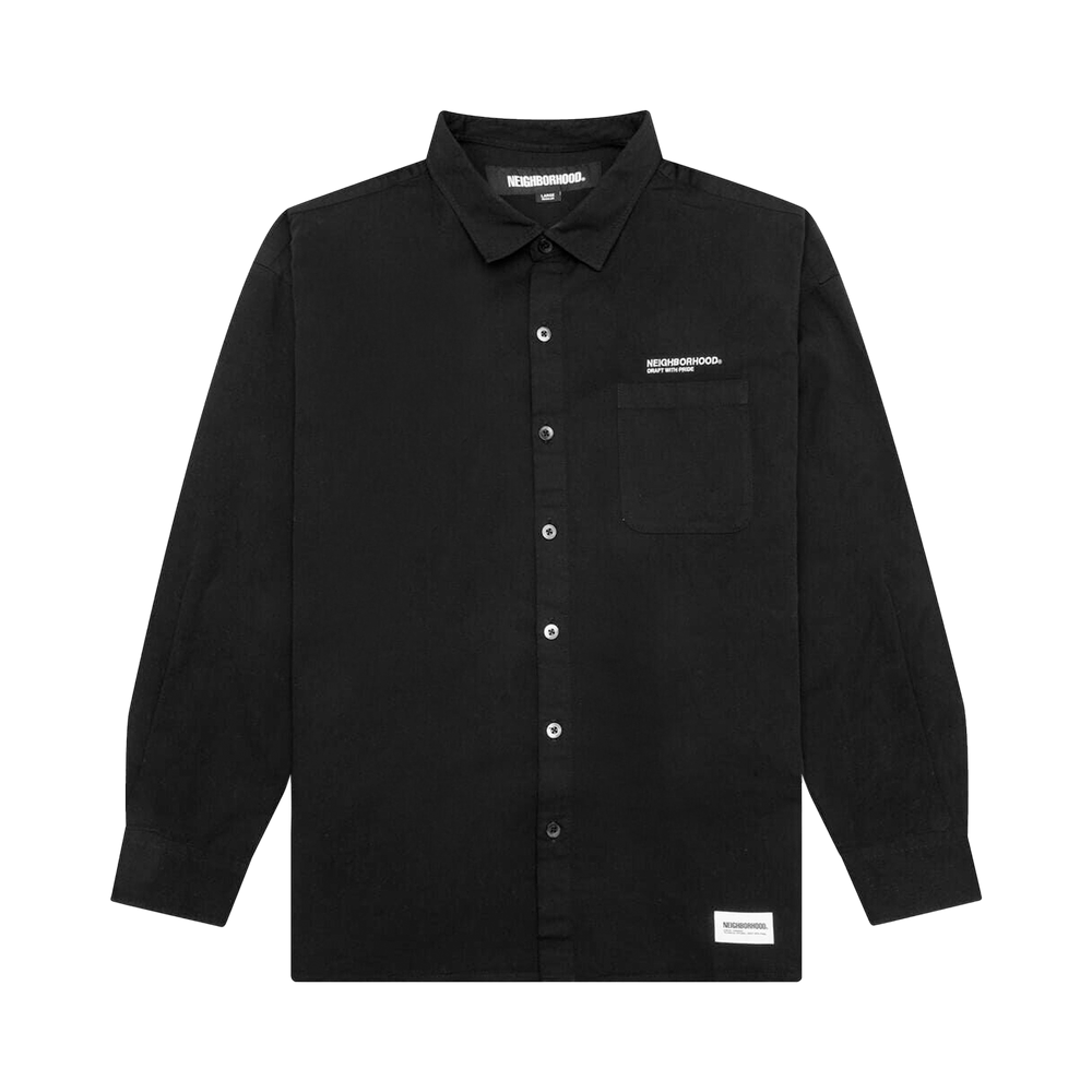おすすめ Neighborhood Buy Long-Sleeve 232SPNH - 'Black' Overshirt トップス