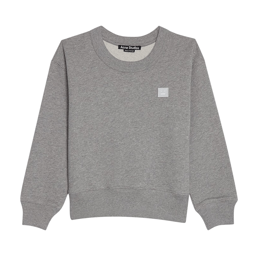 Buy Acne Studios Kids Crewneck Sweatshirt 'Light Grey