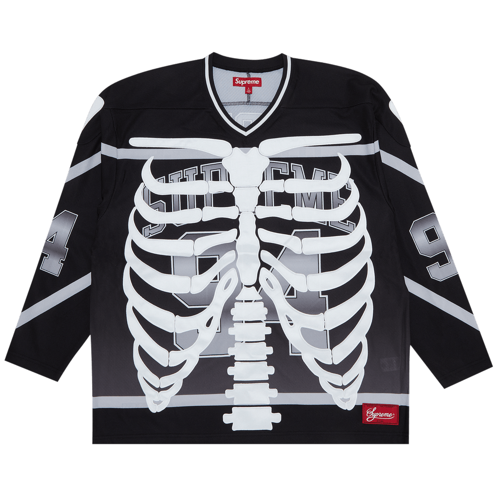 Buy Supreme Bones Hockey Jersey 'Black' - FW23KN29 BLACK | GOAT