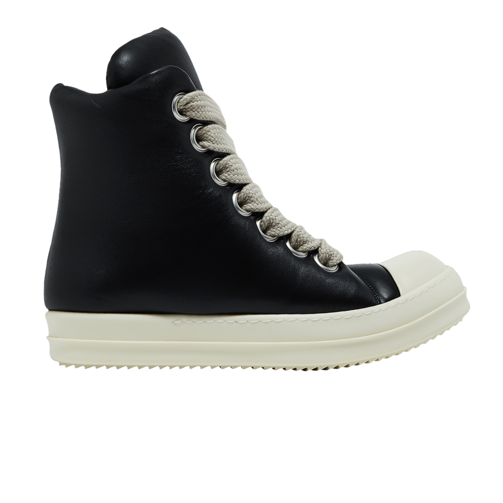 Rick Owens Luxor Jumbo Lace Padded Sneaker 'Black Milk'