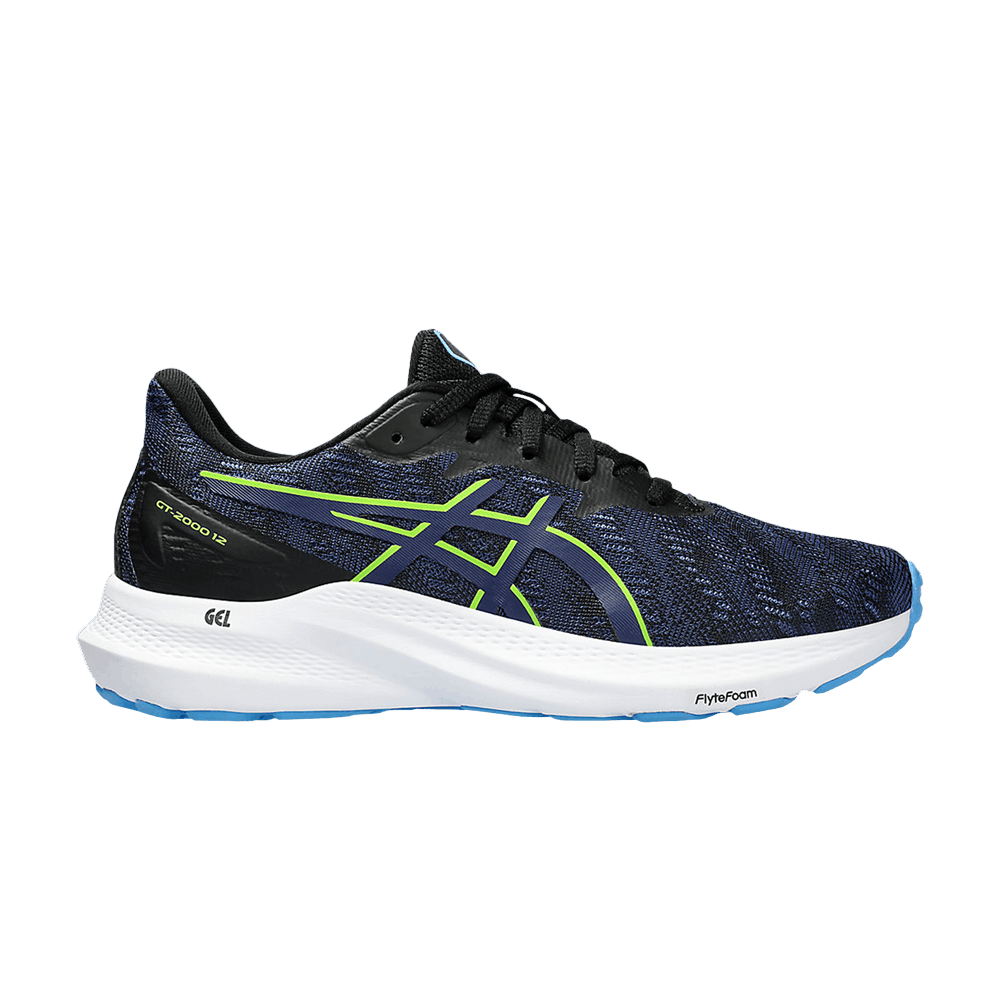 Asics Gt 2000 12 Gs Blue Expanse Neon Green
