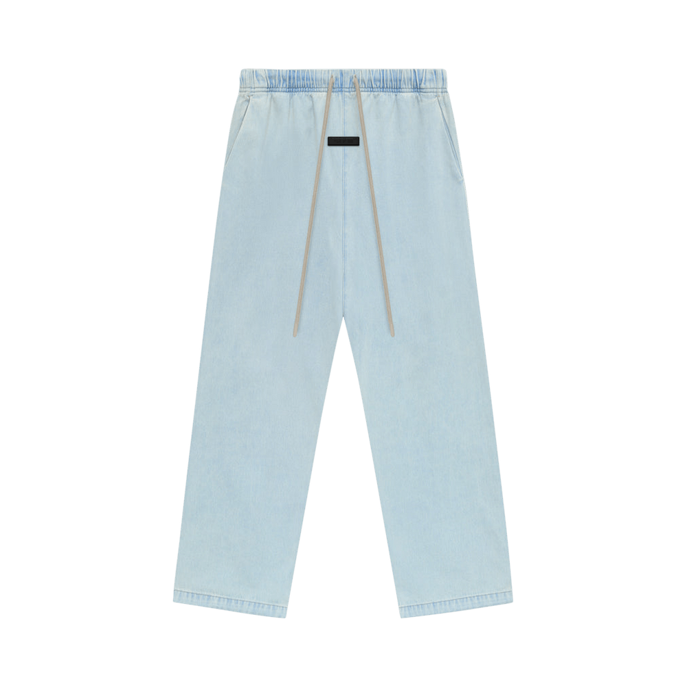 Buy Fear of God Essentials Relaxed Pants 'Light Washed Denim' -  130SP244380F | GOAT
