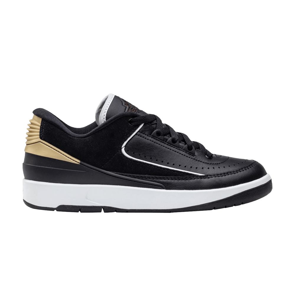 Jordan retro 2 black and gold top