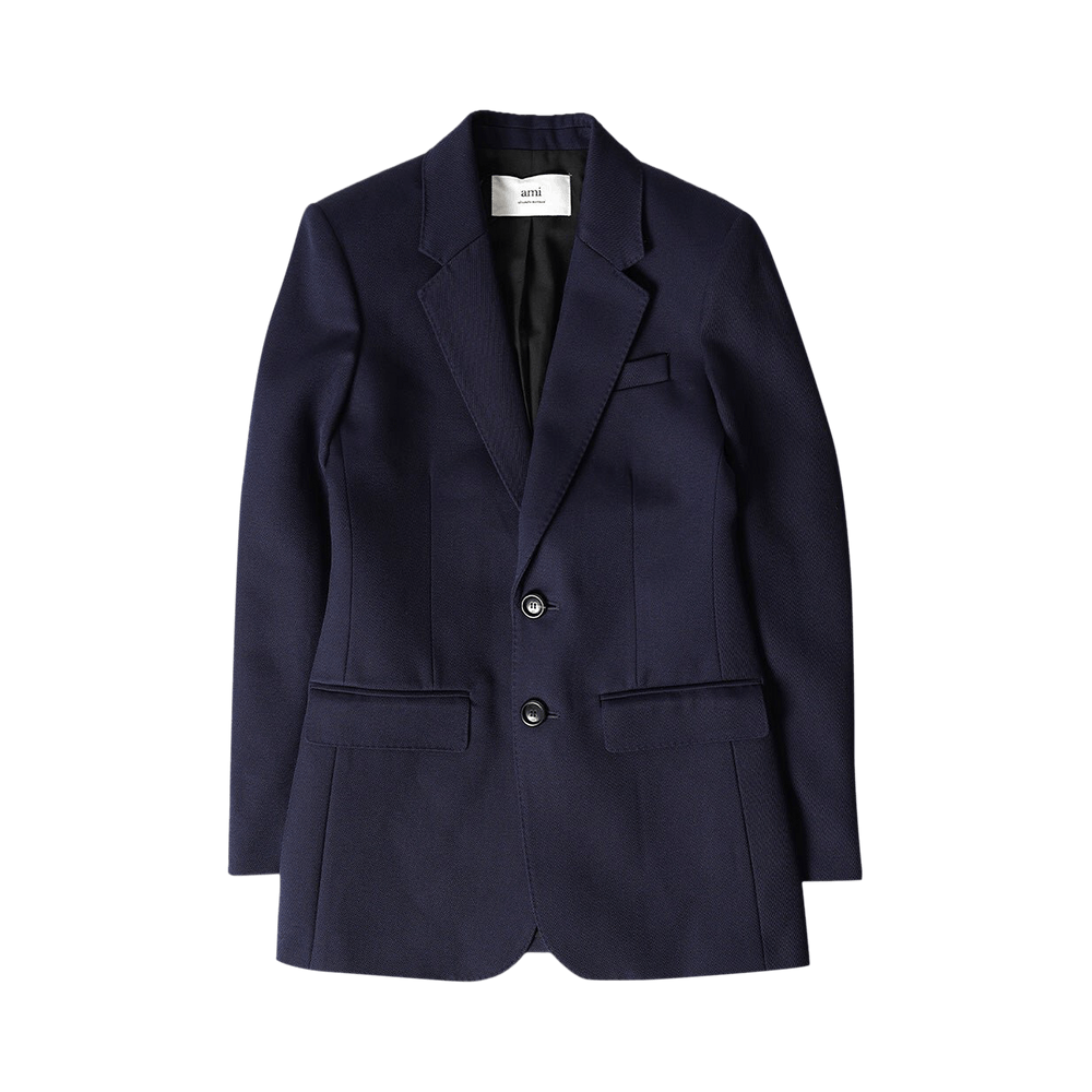 AMI|JACKETS (FBV030 WV0004 491) Buy Ami Two Button Blazer 'Nautic Blue' - FBV030 WV0004 491