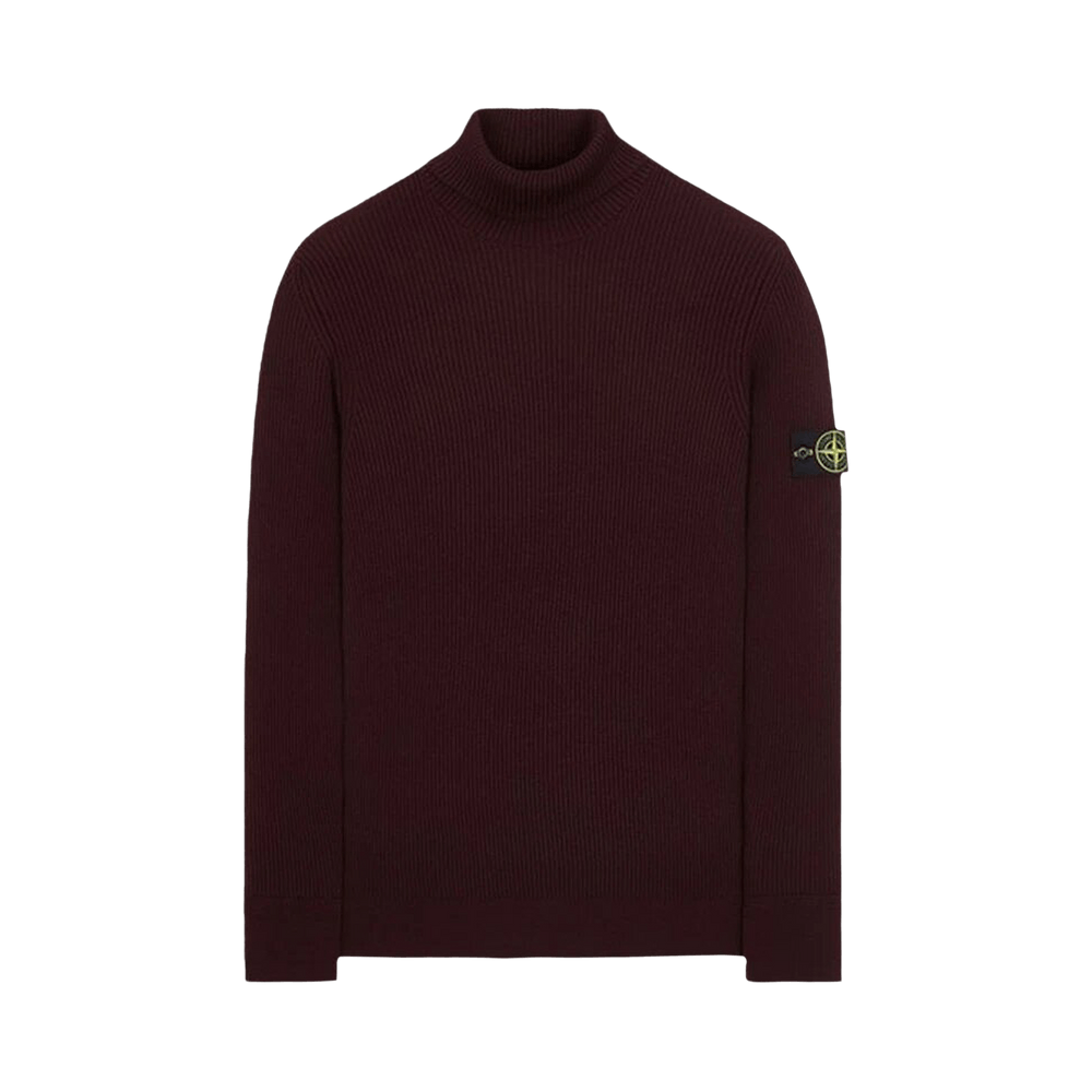 Burgundy stone island jumper online