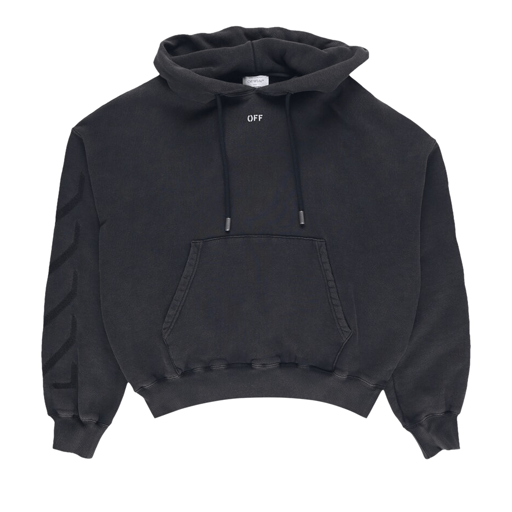 ★Off-White★ Matthew Sweatshirt Black OMBA070C99FLE0021077 ☆Off-White☆ Matthew Sweatshirt Black OMBA070C99FLE0021077