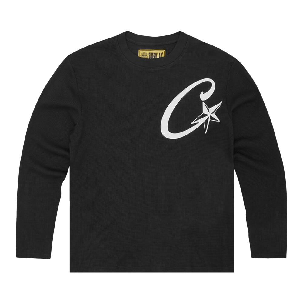 Buy Corteiz C Starz Waffle Long-Sleeve 'Black' - 7892