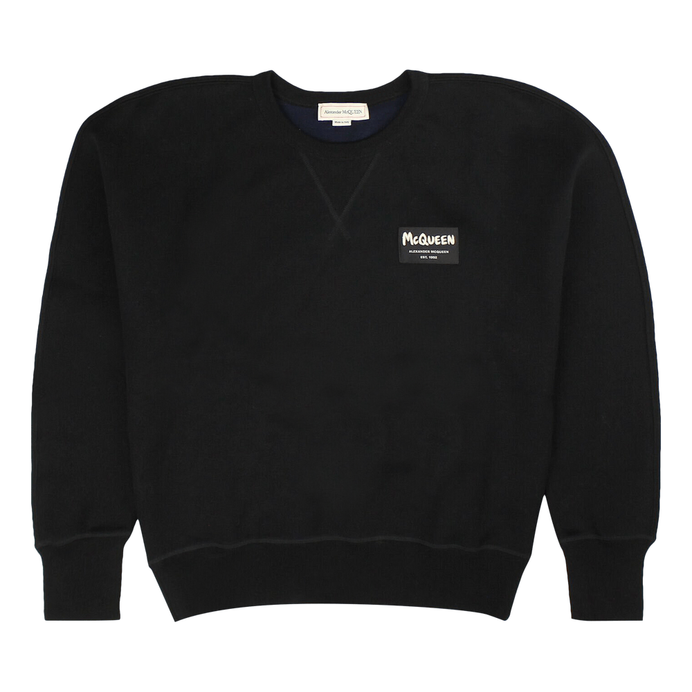 スウェット・トレーナー alexander mcqueen 664680 QRX55 1000 Sweatshirts Black 1346589_00.png.png