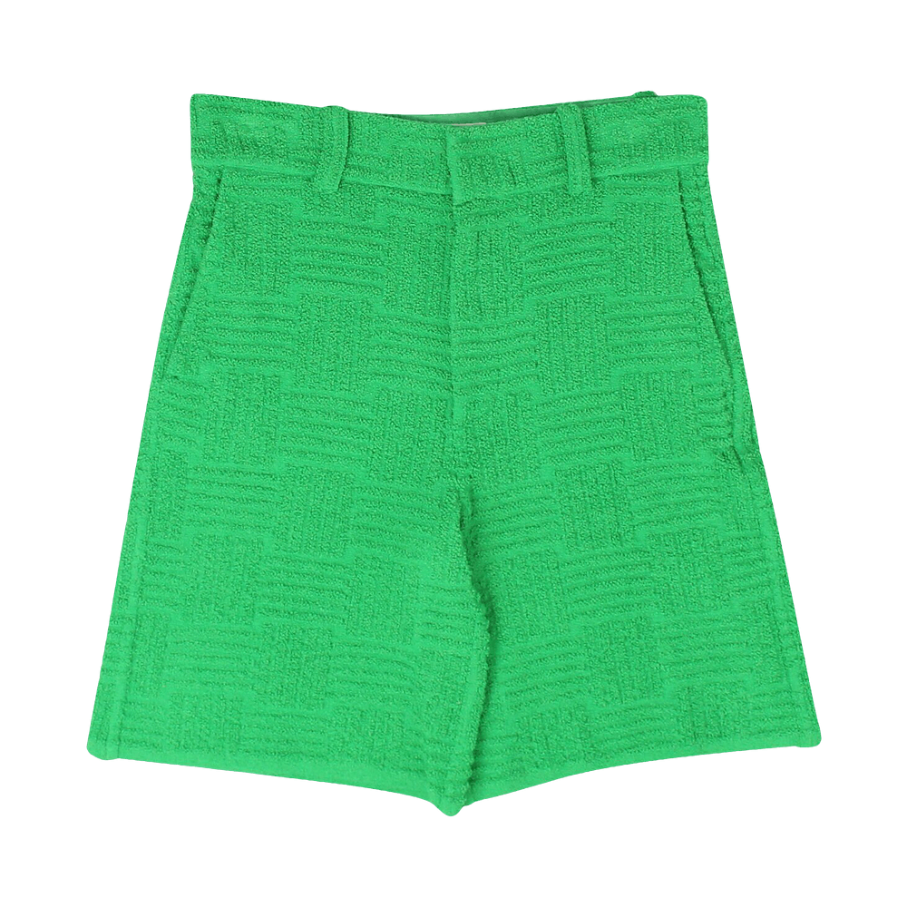ショートパンツ BOTTEGA VENETA SHORTS (633445VKLC0 4809) Buy Bottega Veneta Jacquard Toweling Shorts 'Green' - 706974