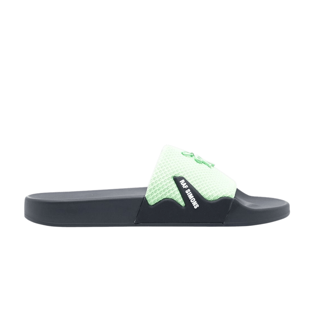 RAF SIMONS アストラロゴスリップオンスライド Raf Simons Astra Logo Slides | Black | FARFETCH