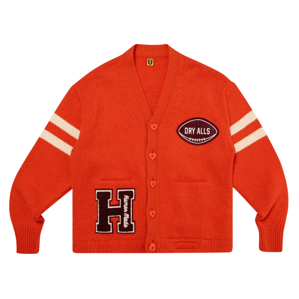 Buy Human Made Low Gauge Knit Cardigan 'Orange' - HM26CS034 ORAN