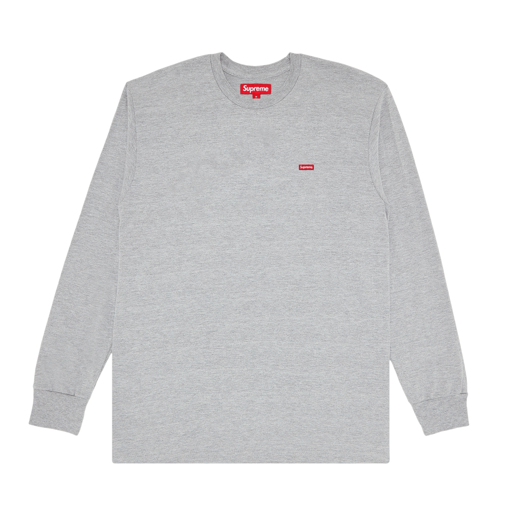 Buy Supreme Small Box Long-Sleeve Tee 'Heather Grey' - FW23KN40