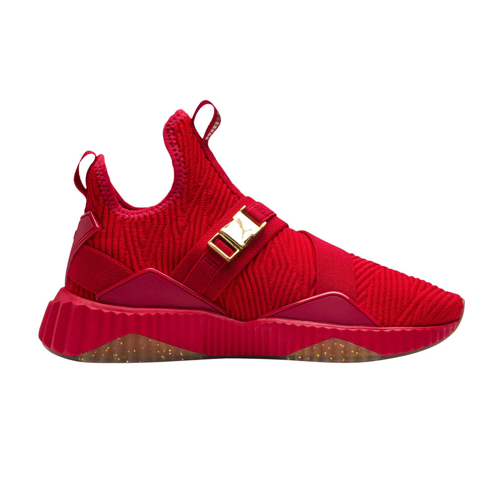Defy varsity mid women's sneakers red hotsell