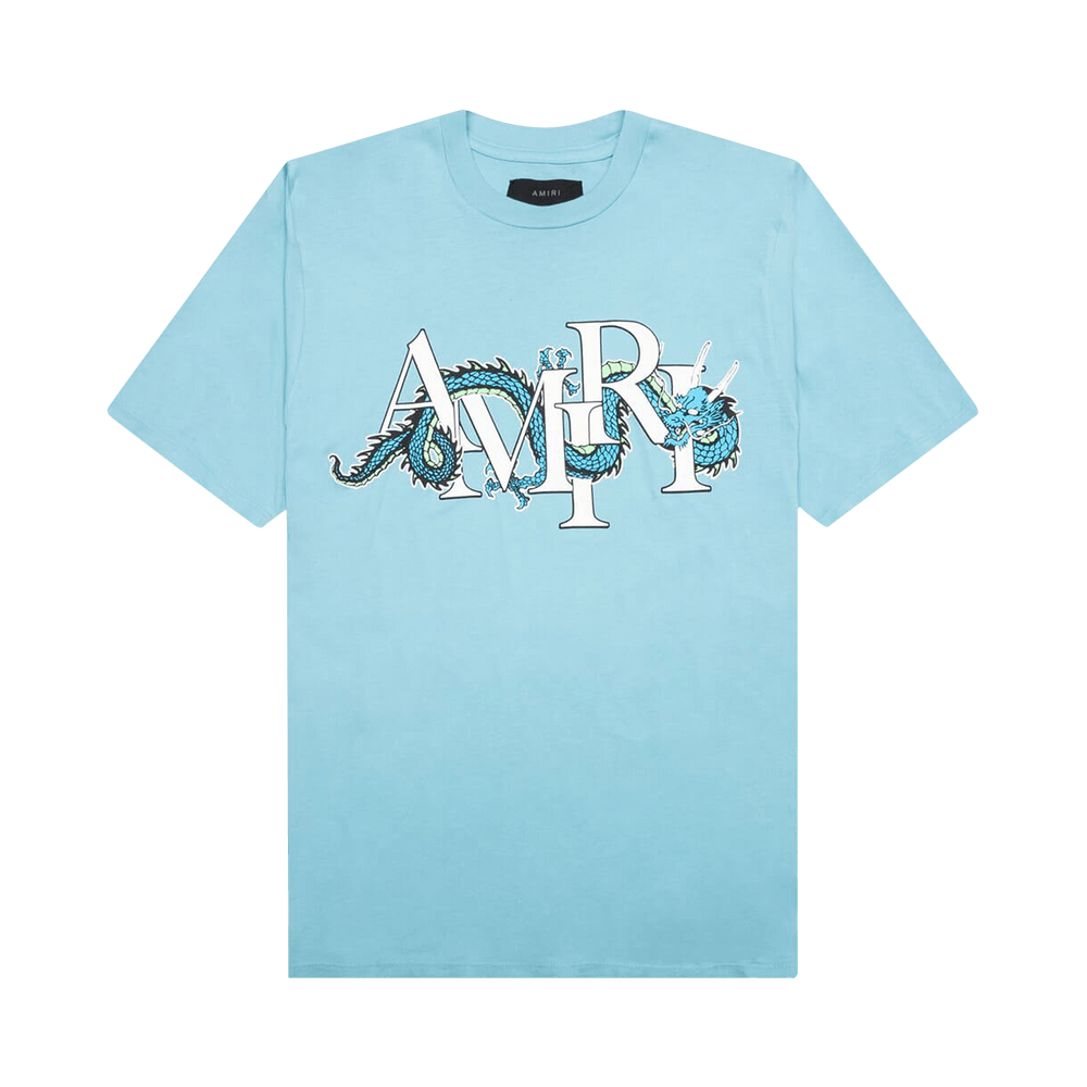 Buy Amiri CNY Dragon Tee 'Air Blue' - AMJYTE1004 401 AIR | GOAT