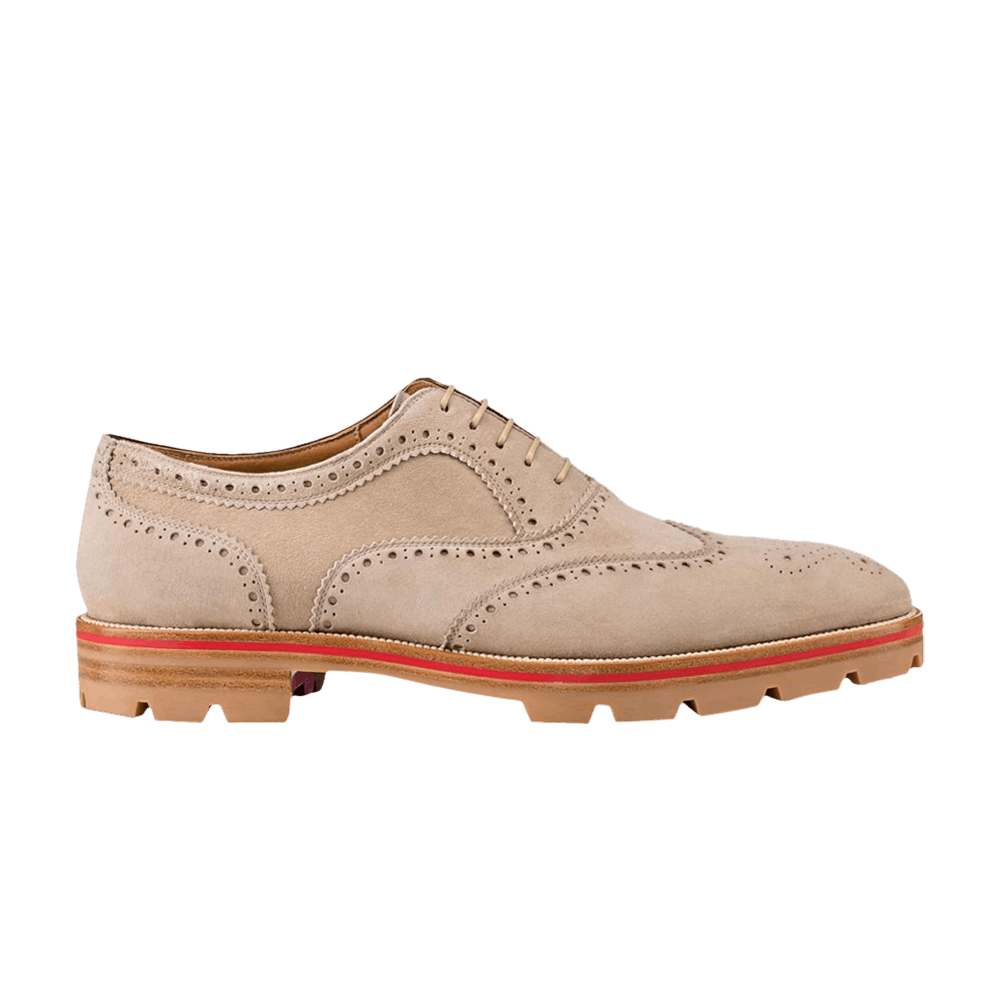 Buy Christian Louboutin Charlie Me Flat Veau Velours Galet 1170013 C217 GOAT CA