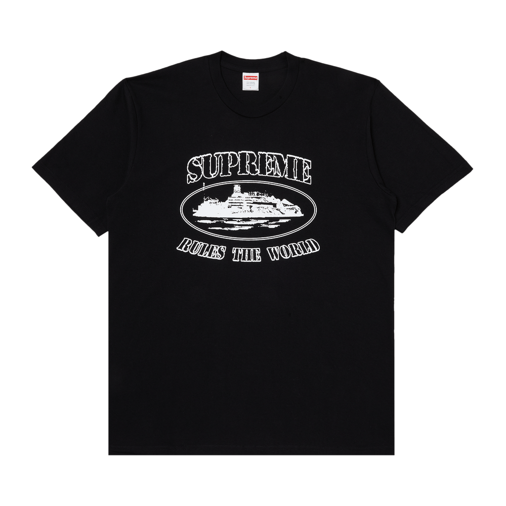 Buy Supreme x Corteiz Rules The World Tee 'Black' - FW23T58