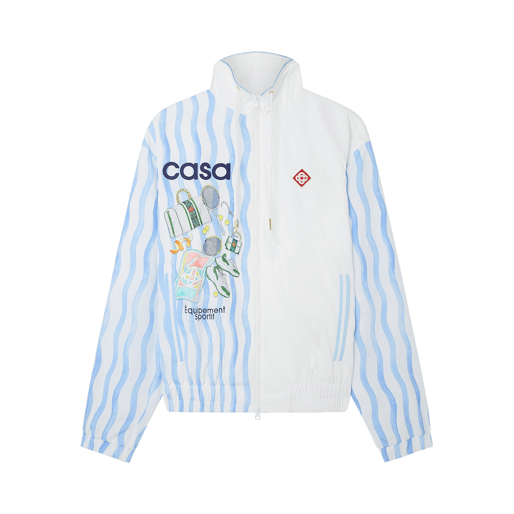 Buy Casablanca Shellsuit Nylon Jacket 'White' - MPS24 JK 033 01