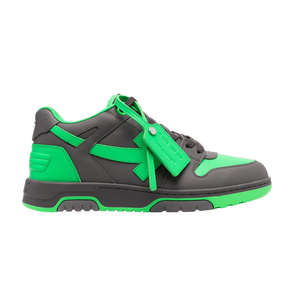 国内発送☆Off-White☆OUT OF OFFICE OUTLINED/GREEN Buy Off-White Out of Office 'Black Green Fluo
