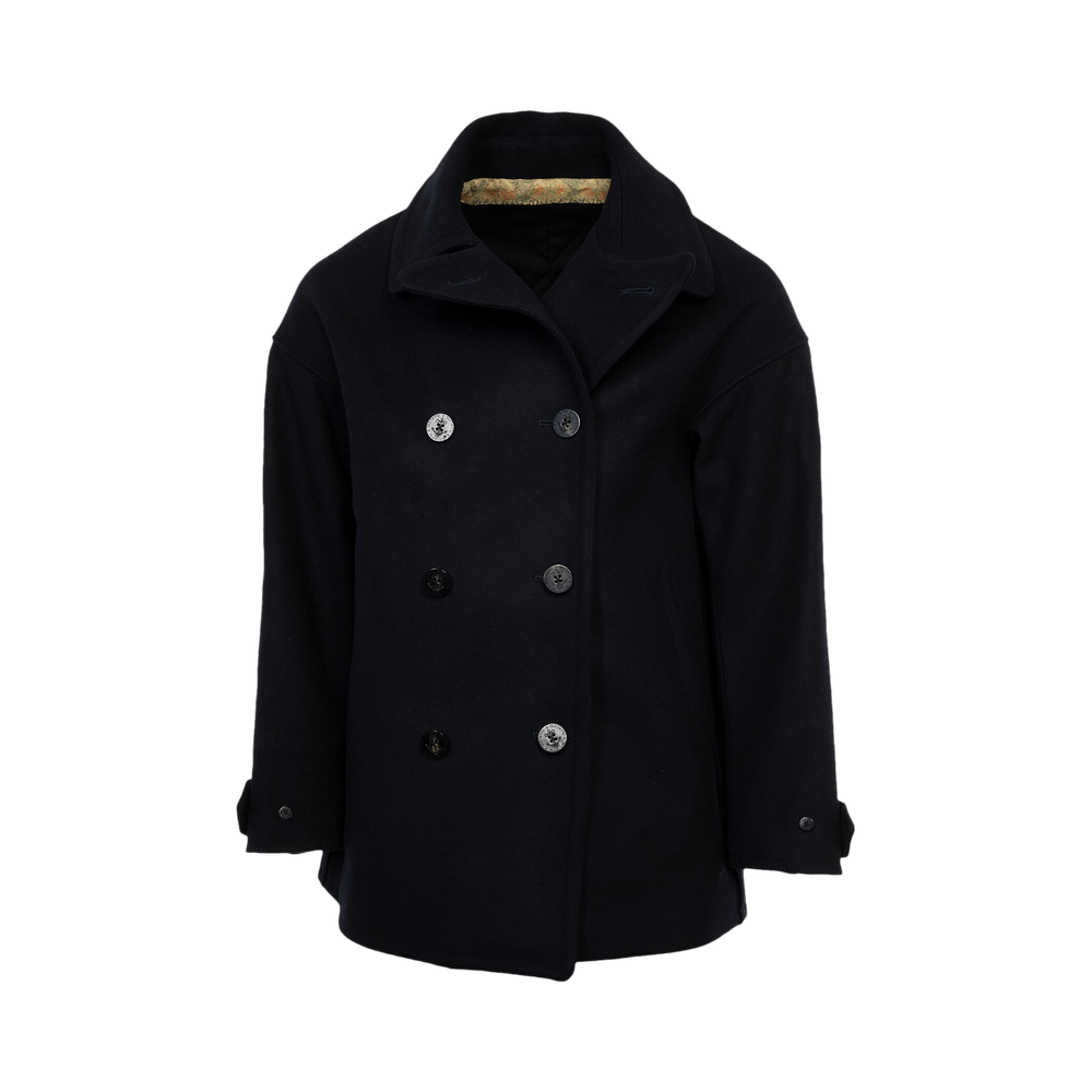 VISVIM P-coat LIEUTENANT NAVY