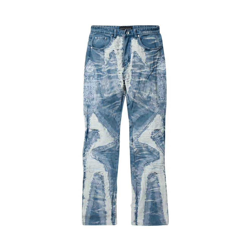 パンツ who decides war path denim 23aw WHO DECIDES WAR PATCHED DENIM