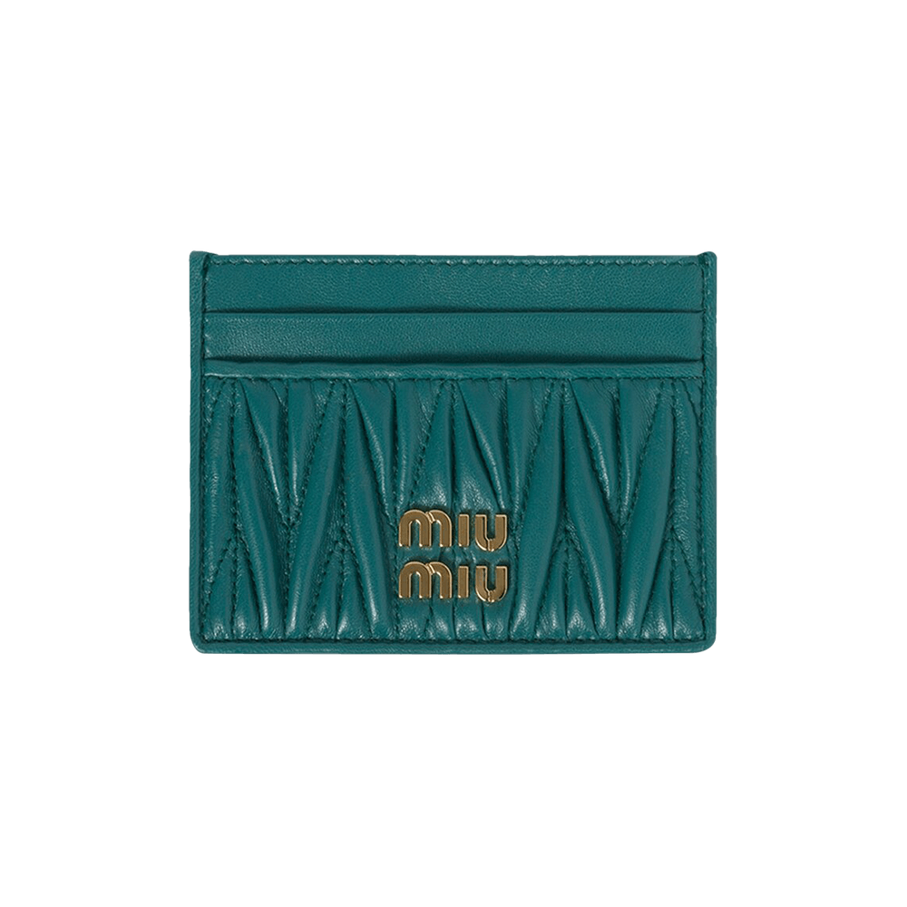 Buy Miu Miu Matelassé Nappa Leather Card Holder  