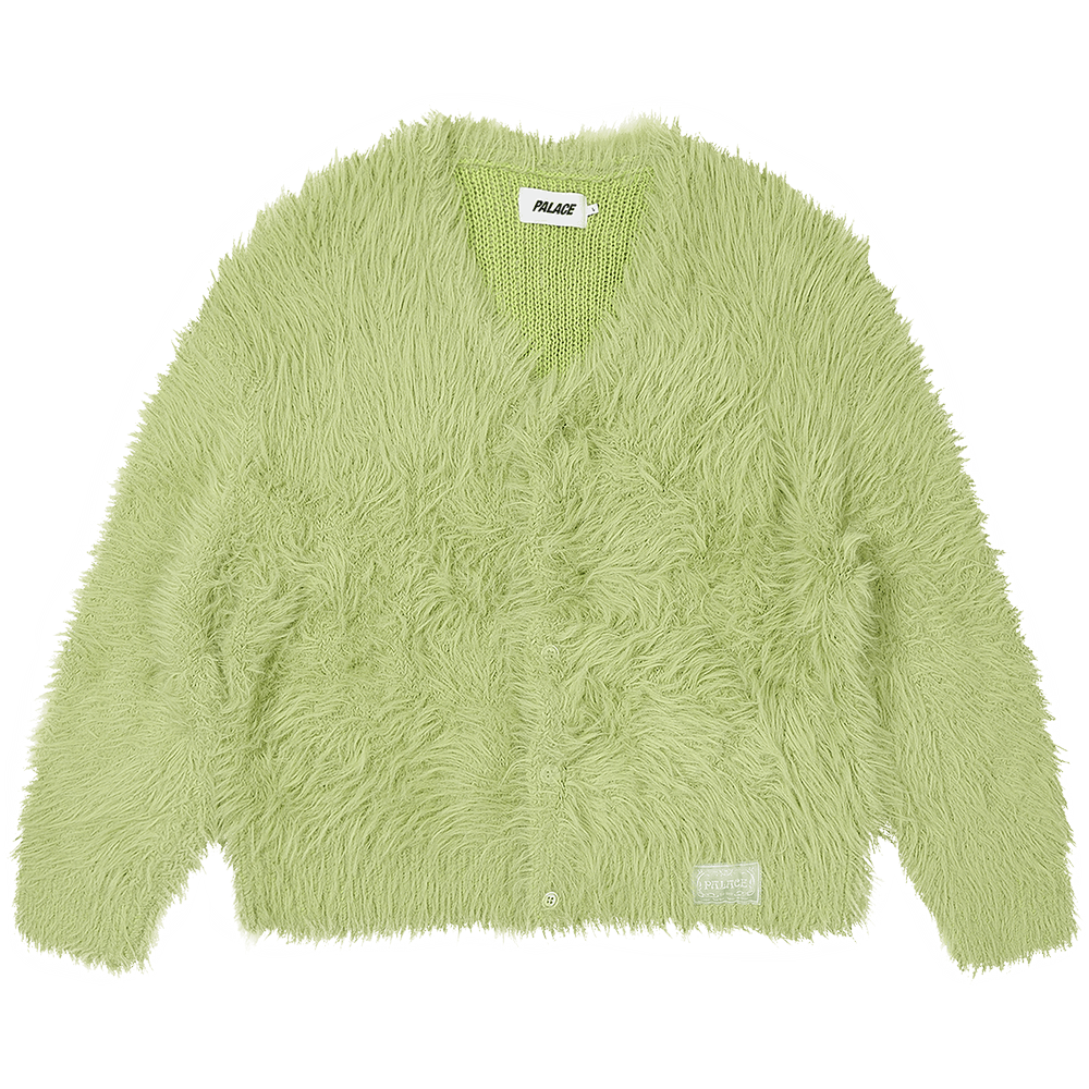 Size s Palace Yeti Cardigan 'Natural Green'