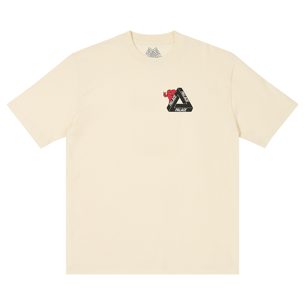 Palace TRI-HEARTS T-SHIRT 【M】 Palace Tri-Hearts T-shirt Black Men's - SS24 - US