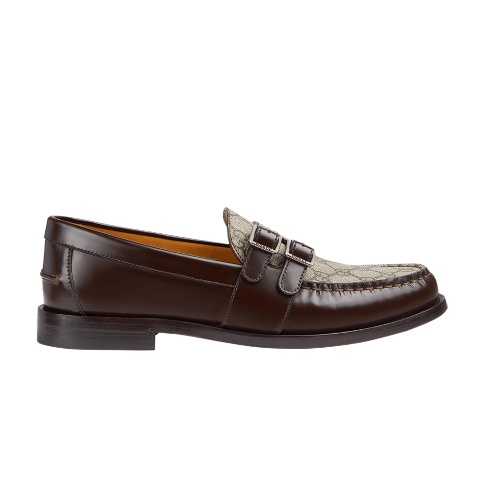 Buy Gucci Buckle Loafer GG Monogram Dark Brown 762312 17X30 2143 GOAT CA