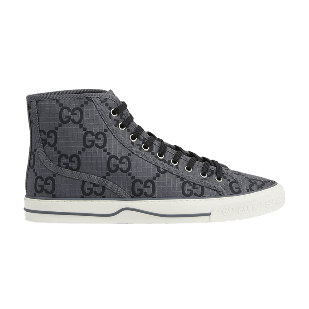 Gucci Tennis 1977 High Gg Monogram - Grey Black