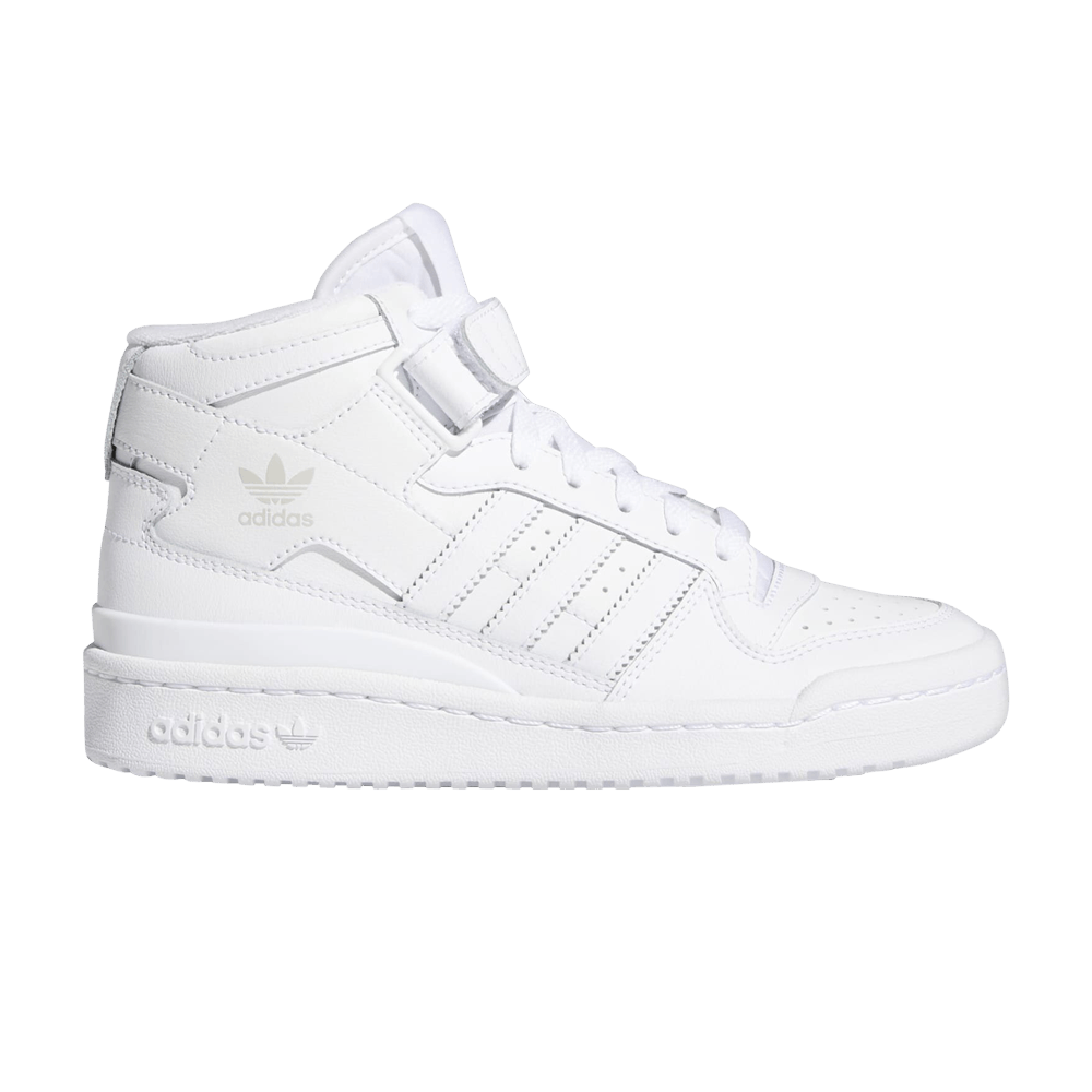 adidas originals forum mid triple white
