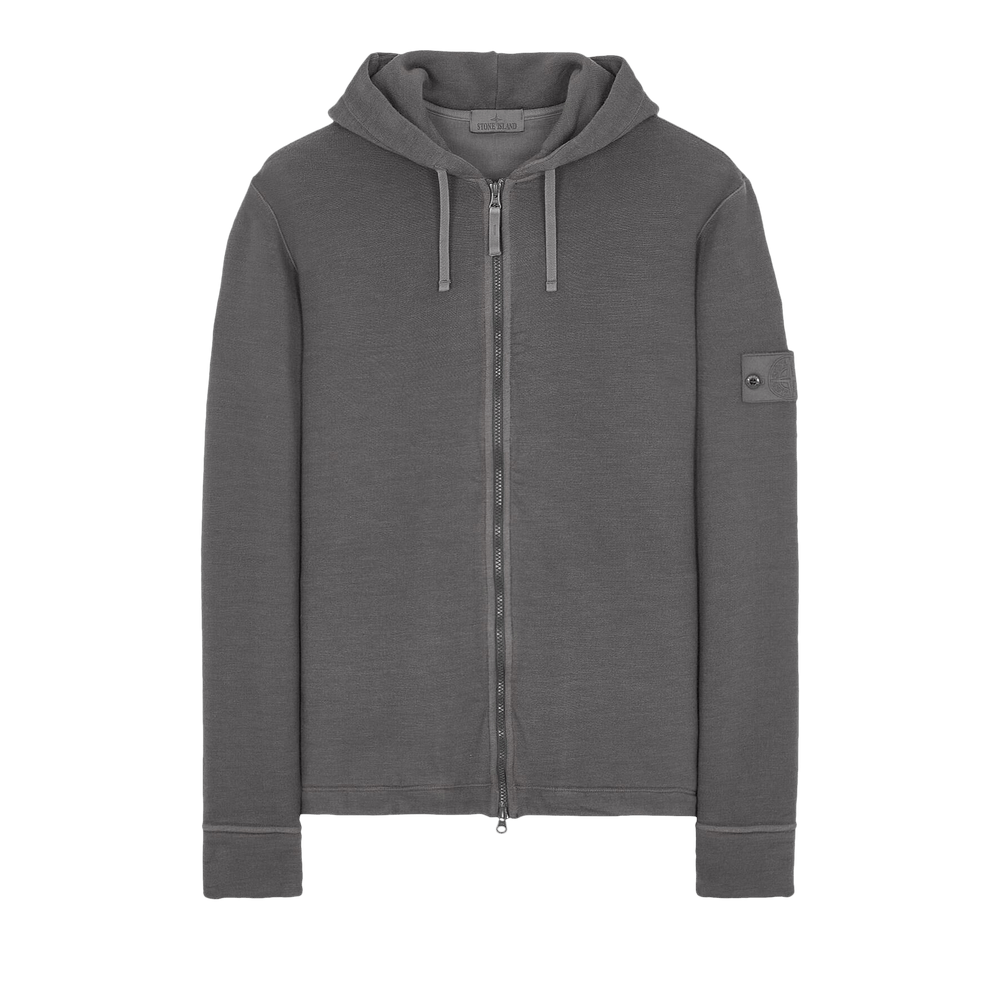 Buy Stone Island Ghost Piece Zip Up Hoodie 'Dark Grey