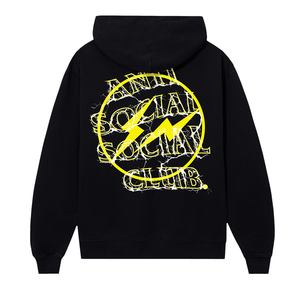 ASSC× Fragment Yellow Bolt Hoodie 2019 AntiSocial Social Club x