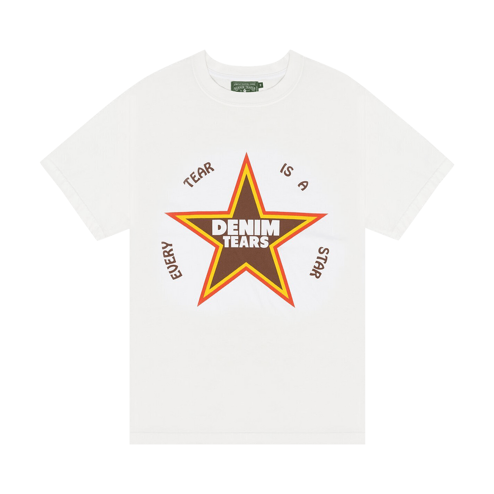 Buy Denim Tears Every Tear is a Star Tee 'White' - 101 500