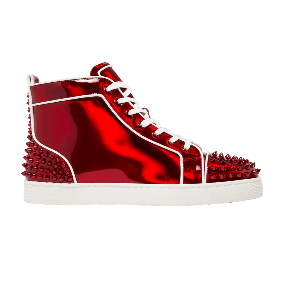 Buy Christian Louboutin Lou Spikes 2 High Red 3220498 R331 GOAT UK