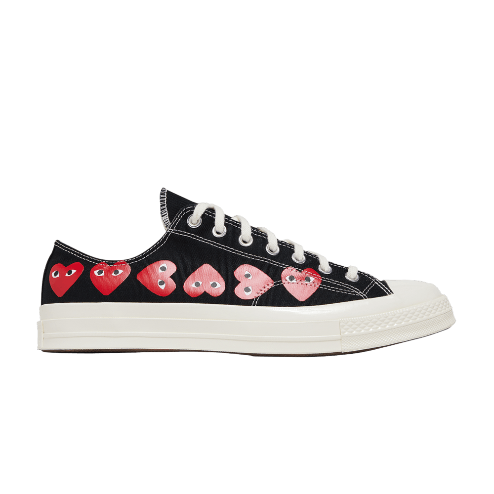 Buy Comme des Garcons PLAY x Chuck 70 Low Multi Heart Black A08149C GOAT