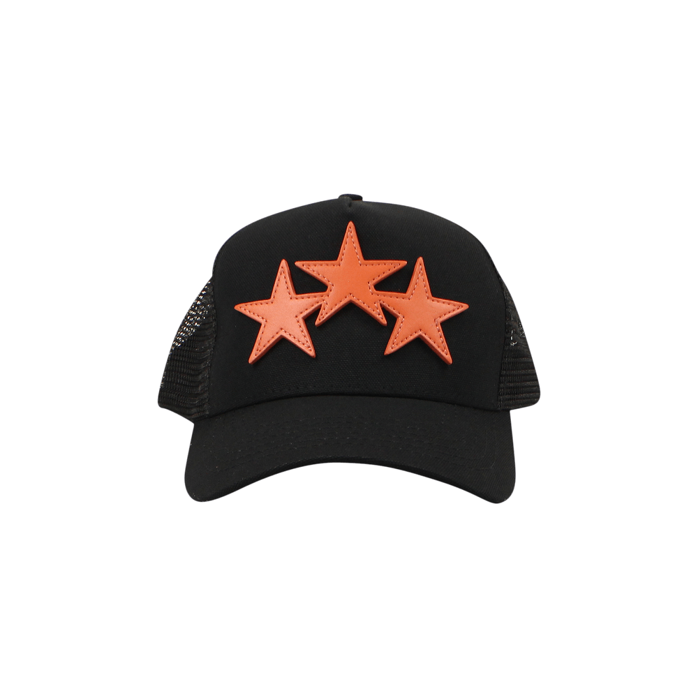 AMIRI Black 3 Star Trucker Cap - Hats - BeyondStyle