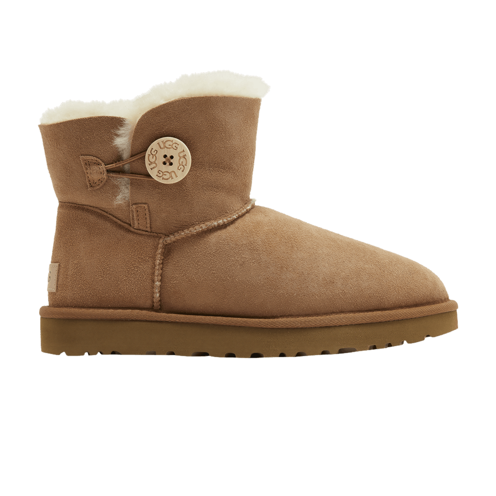 Buy UGG Wmns Mini Bailey Button 2 Boot 'Chestnut' - 1016422 CHE | GOAT